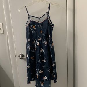 Blue high/low midi Xhilaration midi dress